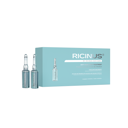 Tratament fiole RICINUS pentru indesirea si regenerarea parului 12 x 7 ml