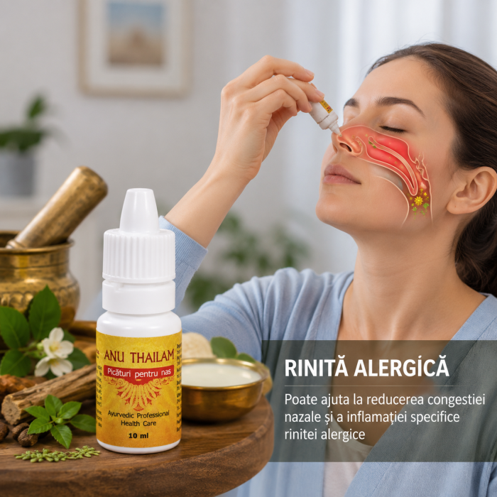 Administrarea Anu Thailam pentru rinita alergică