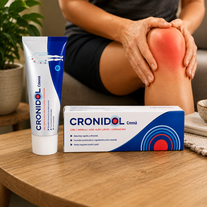 Cronidol Cremă-Gel pentru confortul genunchilor și articulațiilor