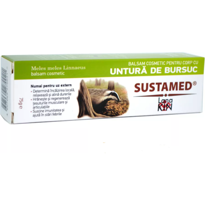 Balsam cosmetic pentru corp cu Untura de bursuc, 75 g