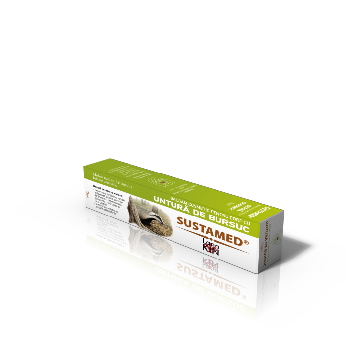 Balsam cosmetic pentru corp cu Untura de bursuc, 75 g