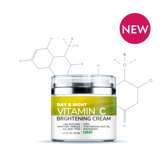 Crema hidratanta pentru fata, Antirid, Pete Pigmentare, Vitamina C Neoderm de noapte si zi 50 ml