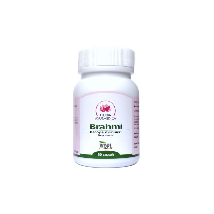 Brahmi 60 capsule Herba Ayurvedica | Bacopa monnieri 500 mg
