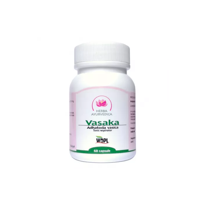 Vasaka 500 mg, 60 capsule, Herba Ayurvedica