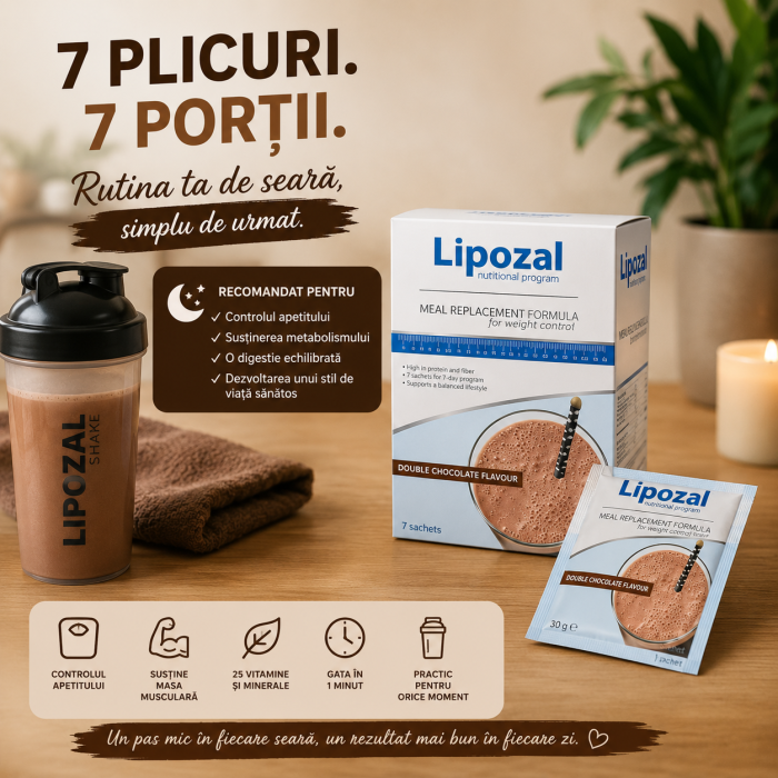 Lipozal 7 Plicuri Ciocolata