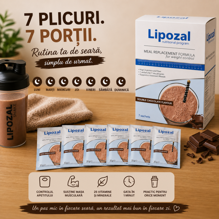 Lipozal 7 Plicuri Ciocolata