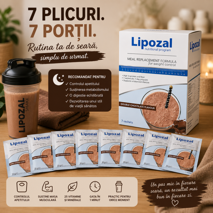 Lipozal 7 Plicuri Ciocolata