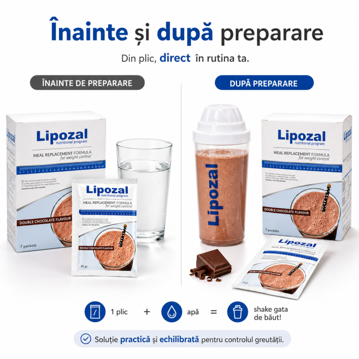 Lipozal 7 Plicuri Ciocolata