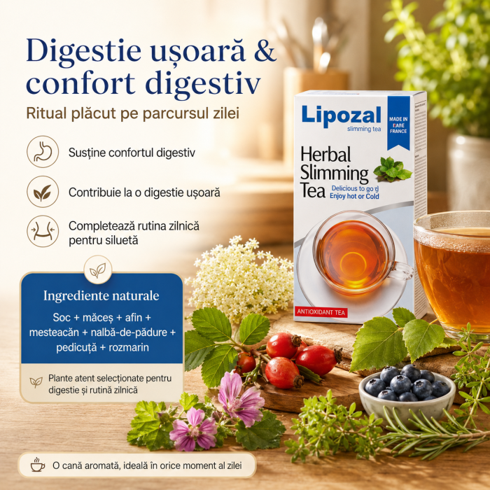Ceai pentru slăbit Lipozal, 100 g, Canadian Farmaceuticals
