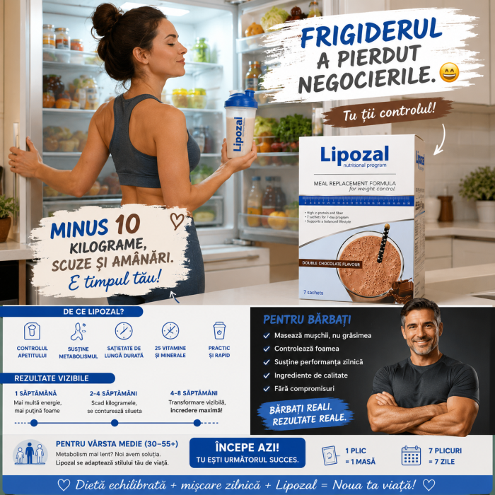 Lipozal 7 Plicuri Ciocolata