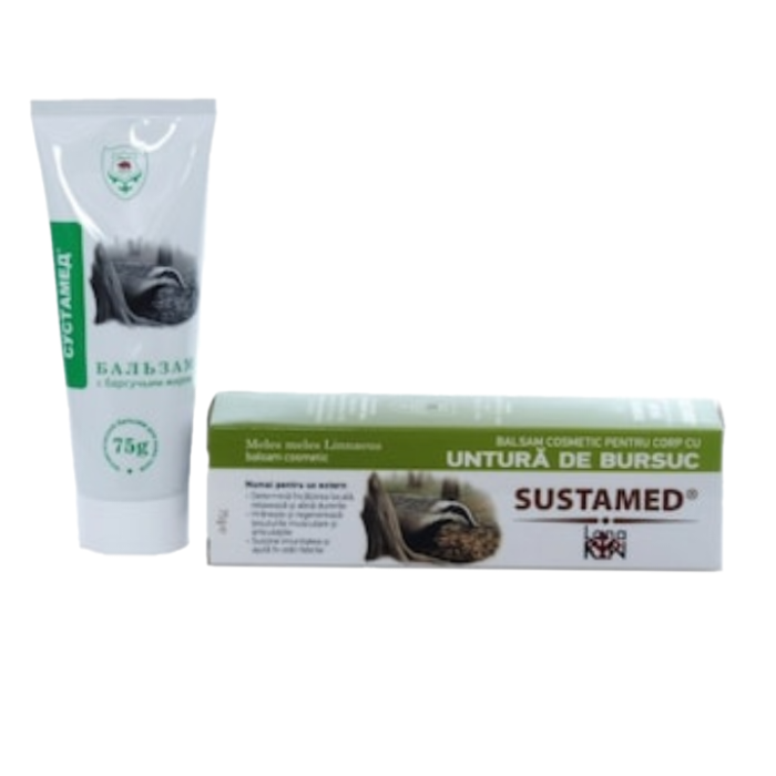 Balsam cosmetic pentru corp cu Untura de bursuc, 75 g