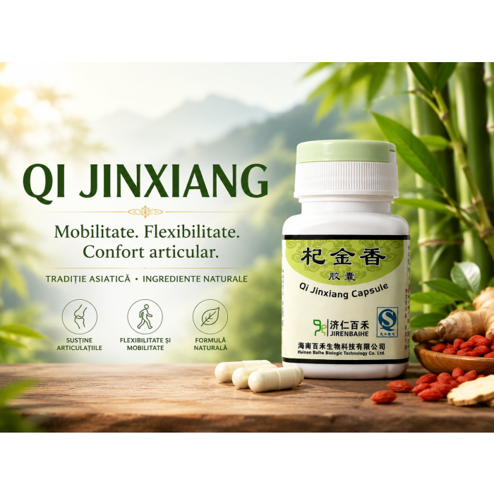 Qi Jinxiang 60 capsule cu plante medicinale și ingrediente naturale