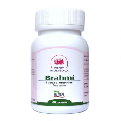 Brahmi 60 capsule Herba Ayurvedica | Bacopa monnieri 500 mg