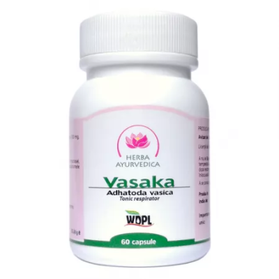 Vasaka 500 mg, 60 capsule, Herba Ayurvedica